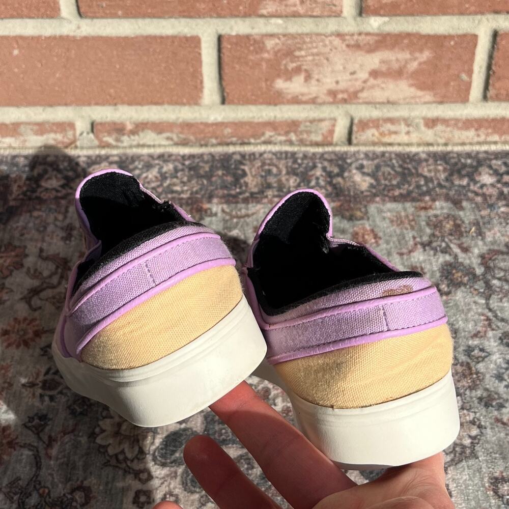 Nike SB Stefan Janoski Slip On / Youth 5.5 / Canvas Skate Shoes Violet Purple - Picture 8 of 13